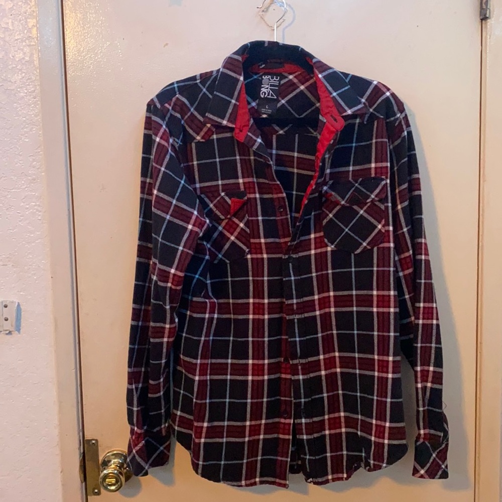 Bila Bong Black and Red Checkered Button Shirt ‘ Size L